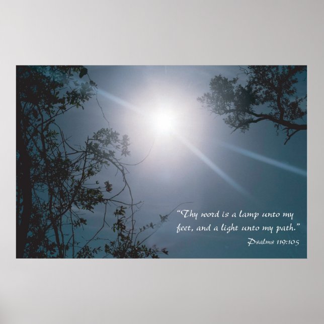 Ihr Wort ist eine Lampe für meine Füße Variation Poster (Vorne)