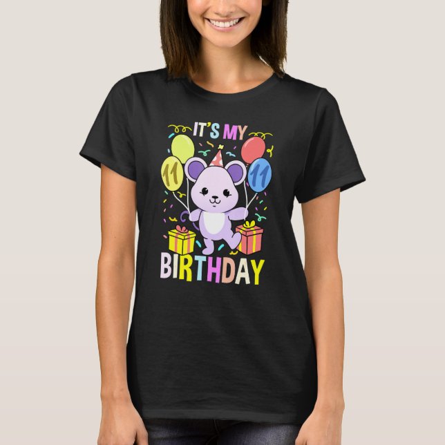 Ihre 11. Geburtstagsmuse T-Shirt (Vorderseite)