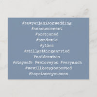 Ihre 12 Top-Hashtags verschoben Hochzeit verblasst