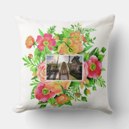 Ihre 2 Fotos in Blume Frames werfen Kissen