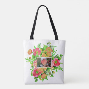 Ihre 2 Fotos in Blume Rahmen Taschen nach Maß