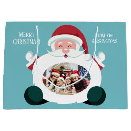 IHRE 2 Fotos & Text-Tasche Weihnachtsgeschenk Große Geschenktüte