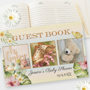 Ihre 3 Fotos Niedliche Blumenkinderdusche Gästebuch