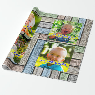 Ihre 4 Bilder, Foto-Geschenk-Verpackungs-Papier Geschenkpapier