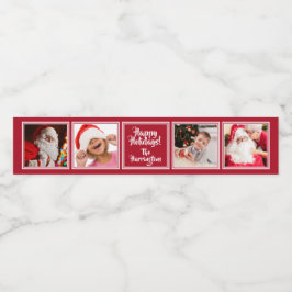 IHRE 4 Foto Textilabkleber Wasserflaschenetikett