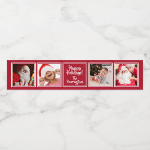 IHRE 4 Foto Textilabkleber Wasserflaschenetikett