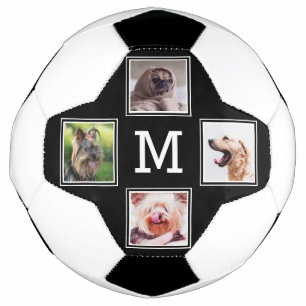IHRE 4 FOTOS & MONOGRAMM Fußball