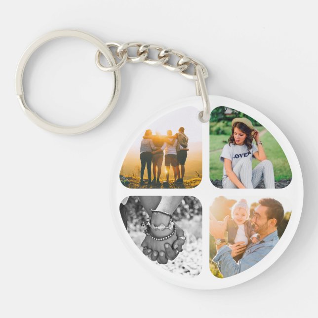 Ihre 8 Fotos doppelseitig Acrylglas-Schlüsselanhän Schlüsselanhänger (Vorderseite)