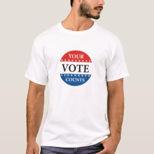 Ihre Abstimmung zählt USA-Präsidenten-Wahlpoliti T-Shirt