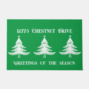 Ihre Adresse zu Weihnachten Fußmatte