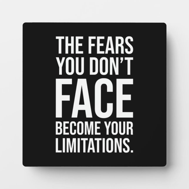 Ihre Ängste werden Grenzen, Fitness, Hektik, Erfol Fotoplatte (Vorderseite)