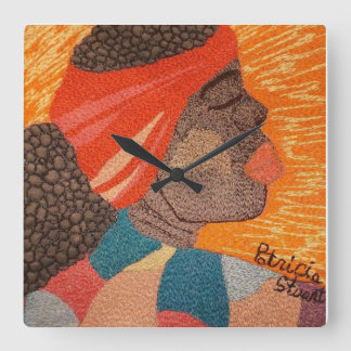 Ihre Augen sahen der Art Clock von Gott zu Quadratische Wanduhr