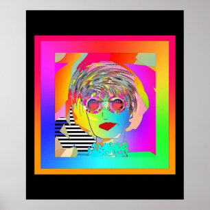 Ihre Augen sind auf den Kaffee gerichtet Poster