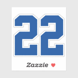 Ihre benutzerdefinierte Jersey-Nummer Aufkleber