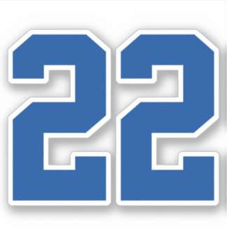 Ihre benutzerdefinierte Jersey-Nummer Aufkleber