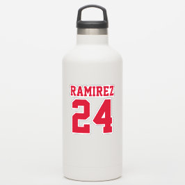 Ihre benutzerdefinierte Jersey-Nummer und Ihr Name Aufkleber