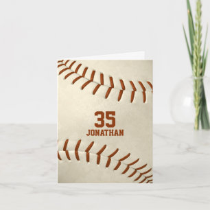 Ihre benutzerdefinierte Nachricht einfache Basebal Karte
