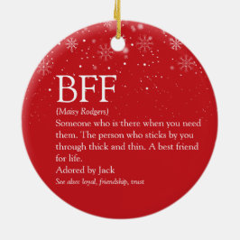 Ihre BESTE FREUNDIN Best Friend Definition Foto Sc Keramik Ornament