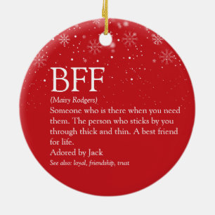 Ihre BESTE FREUNDIN Best Friend Definition Foto Sc Keramik Ornament