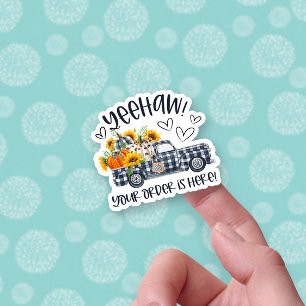 Ihre Bestellung ist hier Fall Pumpkins Truck Busin Aufkleber