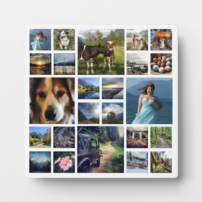 Ihre besten Fotos - Maßgeschneiderte Vorlage Fotoplatte (Vorderseite)