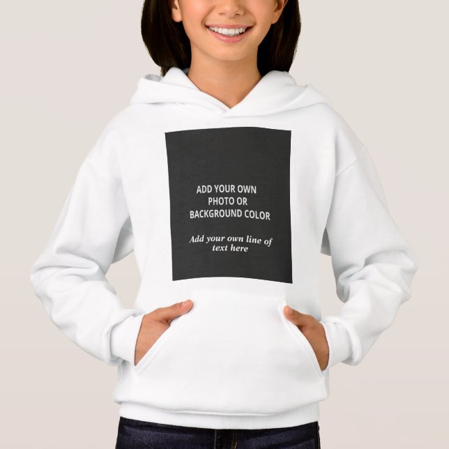 Ihre Bild- oder Hintergrundfarbe. Ihr Textausschni Hoodie (Vorderseite)