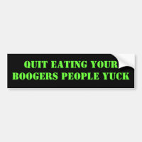 IHRE, BOOGERS-LEUTE YUCK ZU ESSEN BEENDIGT