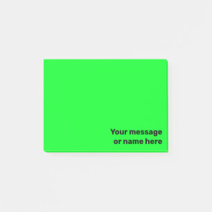 Ihre Botschaft Vibrannt Bright Bold Green Post-it Klebezettel