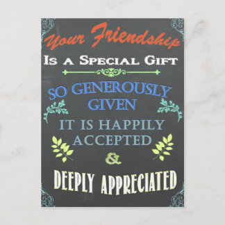 Ihre Chalkboard-Karte Postkarte