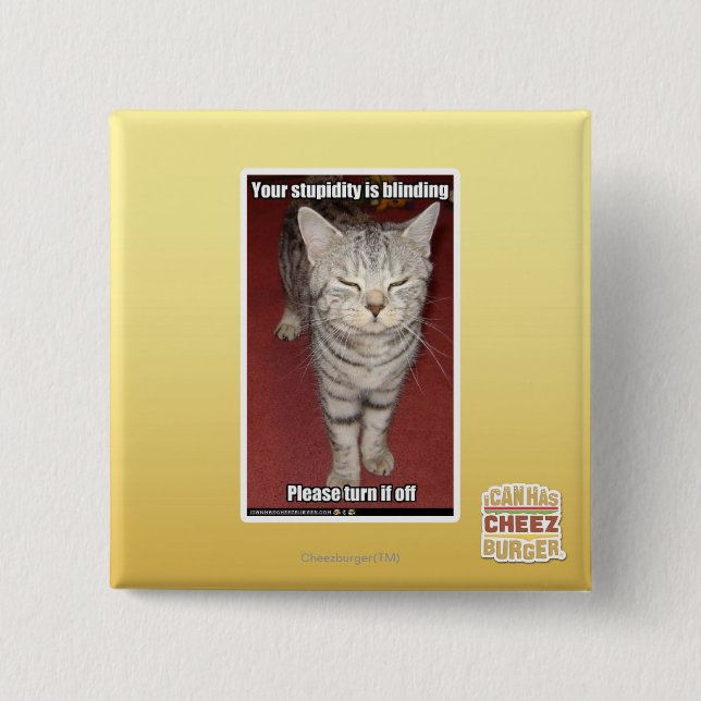 Ihre Dummheit macht 2 blind Button (Vorderseite)