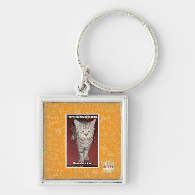 Ihre Dummheit macht 2 blind Schlüsselanhänger (Vorne)