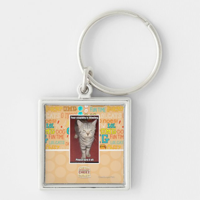 Ihre Dummheit macht 2 blind Schlüsselanhänger (Vorne)