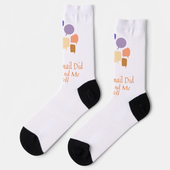Ihre E-Mail fand mich nicht wohl Socken (Linkes Detail)