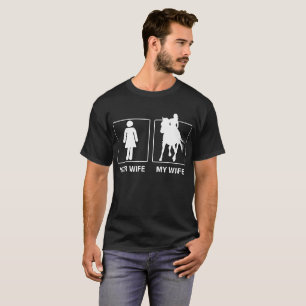 Ihre Ehefrau mein Ehefrau-Pferdereitstolzes Shirt