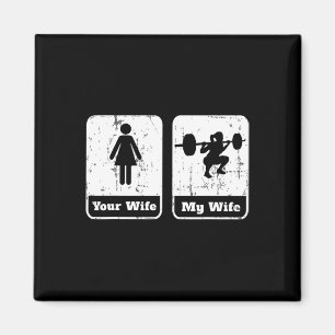 Ihre Ehefrau Meine Ehefrau Funny Workout T Shirt S Magnet
