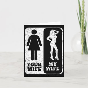Ihre Ehefrau Meine Ehefrau Hochzeit Ehemann Groom  Karte