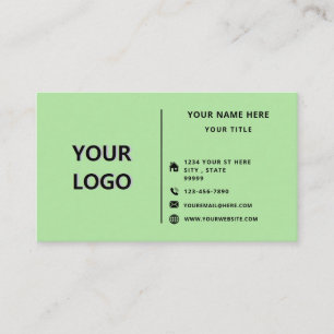 Ihre eigene Design Business Card Wählen Sie Farben Visitenkarte