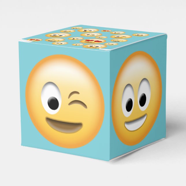 Ihre eigene Farbe, Emoji-Geschenk Geschenkschachtel (Vorderseite)