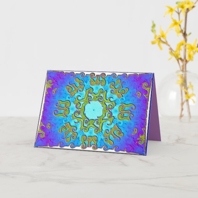 Ihre eigene Grußkarte Karte (Gelbe Blume)