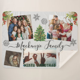 ✨ Ihre eigene, individuelle CHRISTMAS-Familie abwä Sherpadecke