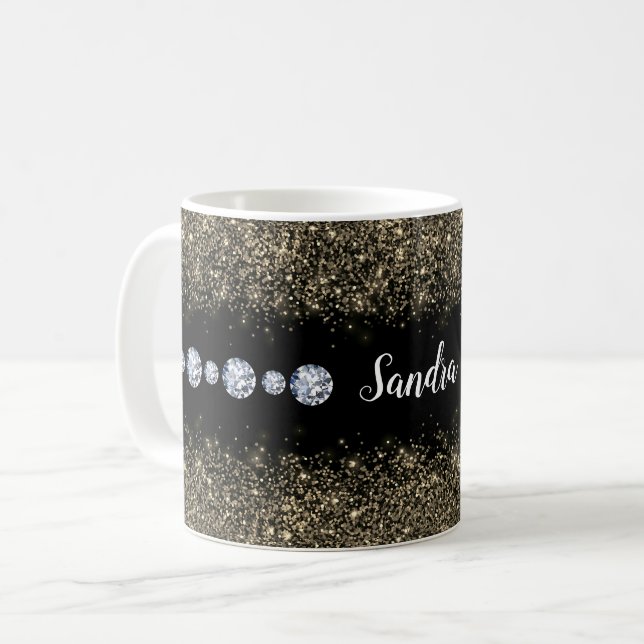 Ihre eigene Personalisierte Kaffee-Tasse Kaffeetasse (Vorderseite Links)