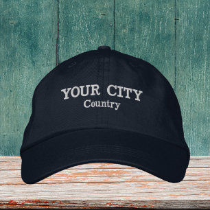 Ihre eigene Stadt Embroided Hat Bestickte Baseballkappe