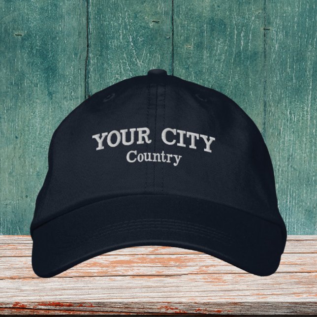 Ihre eigene Stadt Embroided Hat Bestickte Baseballkappe (Von Creator hochgeladen)