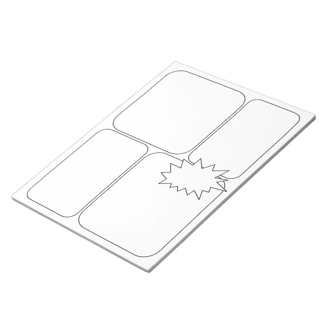 Ihre eigenen Comic und Geschichten gezeichnet - Le Notizblock (angewinkelt)