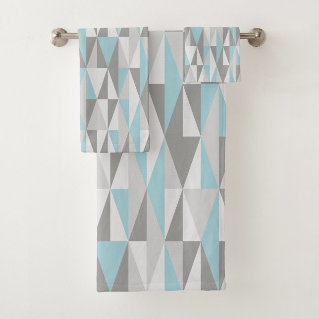 Ihre eigenen Farbmitte- des jahrhundertsmodernen Badhandtuch Set (Insitu)