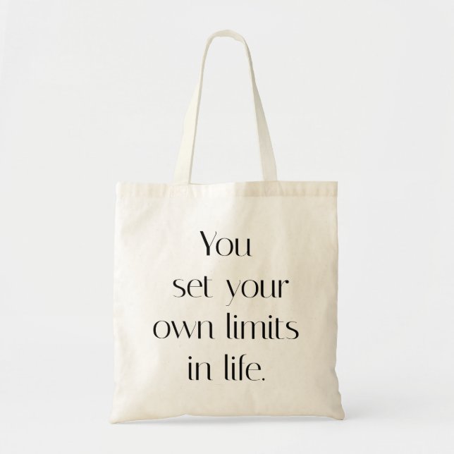 Ihre eigenen Grenzen Tote Tasche (Vorne)