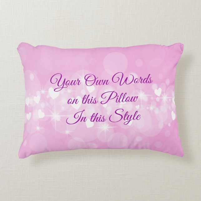 Ihre eigenen Worte meine Worte angepassten Text Ro Dekokissen (Vorderseite)