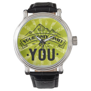 Ihre einzige Grenze ist Ihre motivierend Inspirati Armbanduhr