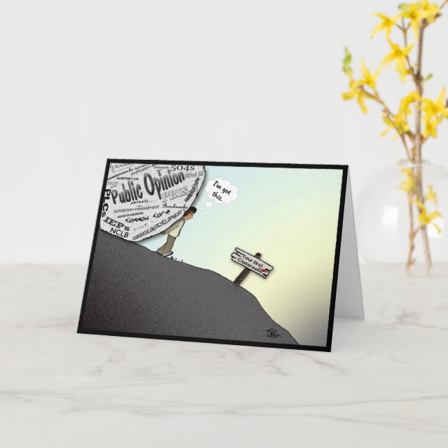 Ihre erste geklappte Grußkarte im Klassenzimmer Karte (Gelbe Blume)