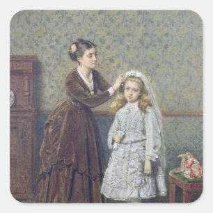 Ihre erste Kommune Quadratischer Aufkleber